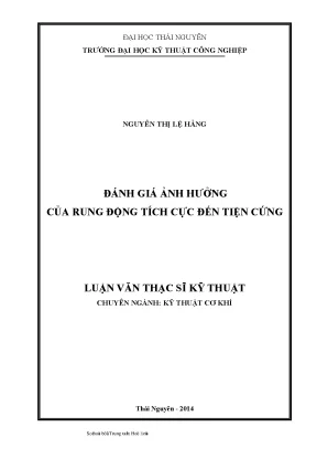 Đánh giá ảnh hưởng của rung động tích cực để tiện cứng