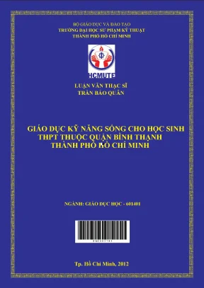 Giáo dục kỹ năng sống cho học sinh tại các trường trung học phổ thông thuộc quận bình thạnh thành phố hồ chí minh