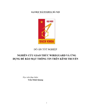 Nghiên cứu giao thức wireguard và ứng dụng để bảo mật thông tin trên kênh truyền