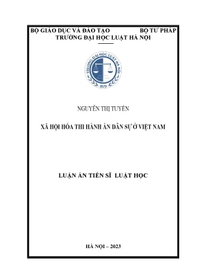 Xã hội hóa thi hành án dân sự ở việt nam
