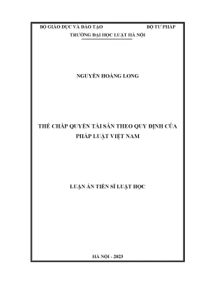Thế chấp quyền tài sản theo quy định của pháp luật việt nam