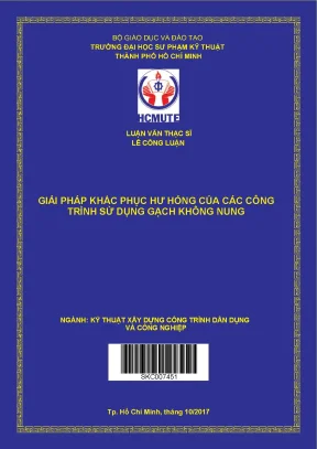 Giải pháp khắc phục hư hỏng của các công trình sử dụng gạch không nung