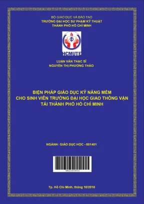 Biện pháp giáo dục kỹ năng mềm cho sinh viên trường đại học giao thông vận tải tp hcm