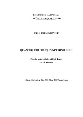 Quản trị chi phí tại vnpt bình định