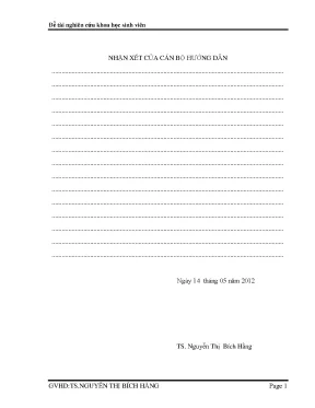 Đánh giá khả năng đáp ứng yêu cầu quản lý và tổ chức khai thác vận tải của đơn vị hoạt động trên hành lang vận tải hành khách công cộng phía đông tại thành phố hồ chí minh đề tài nghiên cứu khoa học sinh viên