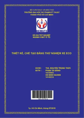 Thiết kế chế tạo băng thử nghiệm xe eco
