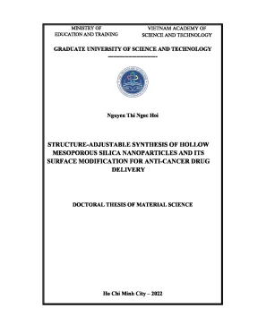 Structure adjustable synthesis of hollowmesoporous silica nanoparticles and its surface modification for anti cancer drugdelivery