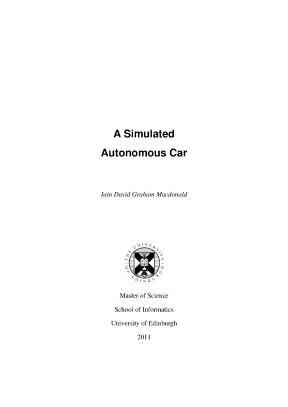A simulated autonomous car