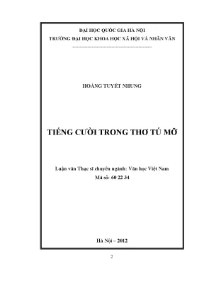 Tiếng cười trong thơ tú mỡ