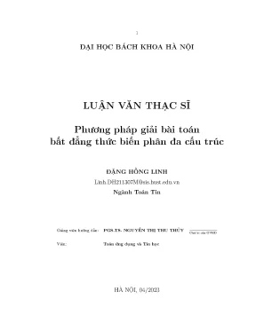 Phương pháp giải bài toán bất đẳng thức biến phân đa cấu trúc