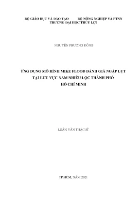 Ứng dụng mô hình mike flood đánh giá ngập lụt tại lưu vực nam nhiêu lộc thành phố hồ chí minh