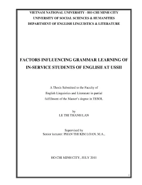 Factors influencing grammar learning of in service students of english at ussh m a 60 14 10