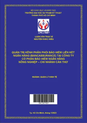 Quản trị kênh phân phối bảo hiểm liên kết ngân hàng bancassurance tại công ty cổ phần bảo hiểm ngân hàng nông nghiệp chi nhánh cần thơ