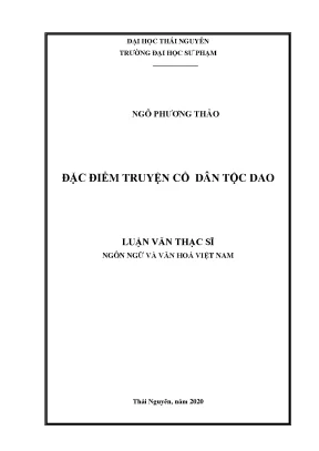 Đặc điểm truyện cổ dân tộc dao