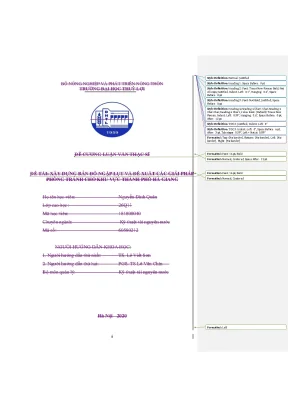 Xây dựng bản đồ ngập lụt và đề xuất các giải pháp phòng tránh cho khu vực thành phố hà giang