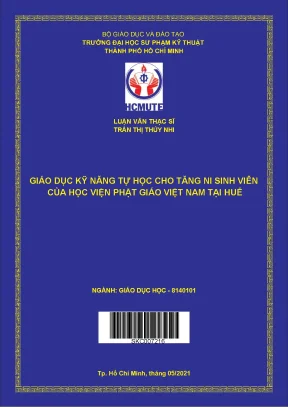 Giáo dục kỹ năng tự học cho tăng ni sinh viên của học viện phật giáo việt nam tại huế
