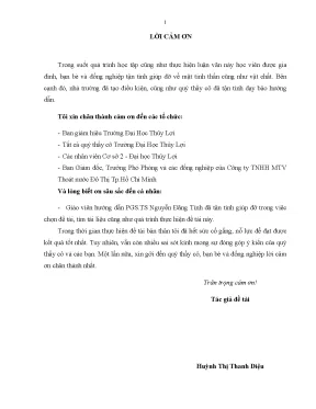 Giải pháp tổng thể tiêu thoát nước nhiêu lộc thị nghè thành phố hồ chí minh