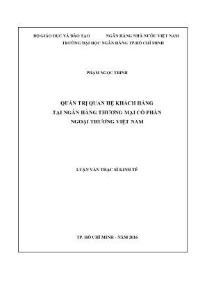 Tài liệu quản trị quan hệ khách hàng tại ngân hàng thương mại
