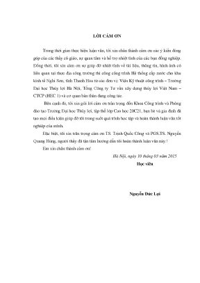 Nghiên cứu giải pháp công trình làm giảm áp lực nước va cho hệ thống trạm bơm nối tiếp