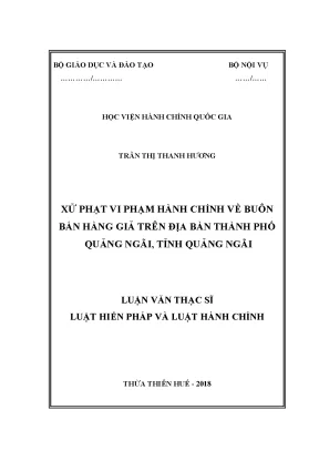 Xử phạt vi phạm hành chính về buôn bán hàng giả trên địa bàn thành phố quảng ngãi tỉnh quảng ngãi