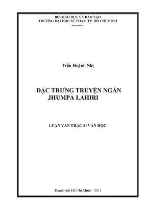 Đặc trưng truyện ngắn jhumpa lahiri