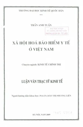 Xã hội hoá bảo hiểm y tế ở việt nam