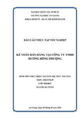 Kế toán bán hàng tại công ty tnhh dương hồng phượng