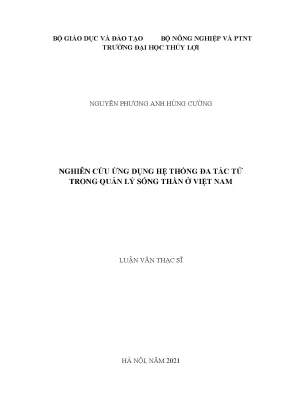 Nghiên cứu ứng dụng hệ thống đa tác tử trong quản lý sóng thần ở việt nam