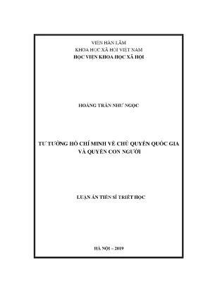 Tư tưởng hồ chí minh về chủ quyền quốc gia và quyền con người