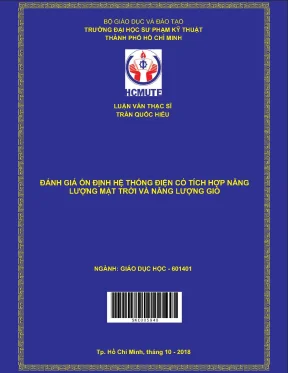 Đánh giá ổn định hệ thống điện có tích hợp năng lượng mặt trời và năng lượng gió