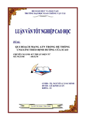 Qui hoạch mạng atn trong hệ thống cns atm theo định hướng của icao