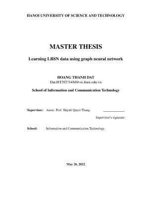 Learning lbsn data using graph neural network