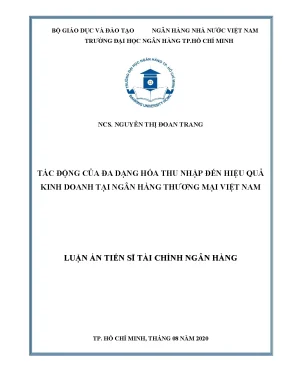 Tác động của đa dạng hóa thu nhập đến hiệu quả kinh doanh tại ngân hàng thương mại việt nam