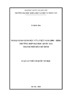 Ngoại giao giáo dục của việt nam 2001 2020 trường hợp đại học quốc gia thành phố hồ chí minh