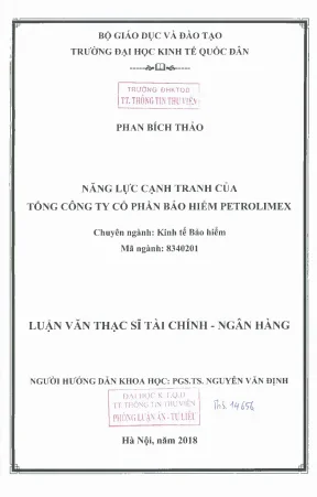 Năng lực cạnh tranh của tổng công ty cổ phần bảo hiểm petrolimex
