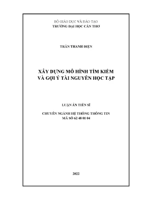 Xây dựng mô hình tìm kiếm và gợi ý tài nguyên học tập