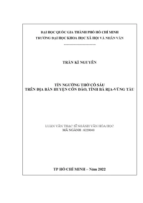 Tín ngưỡng thờ cô sáu trên địa bàn huyện côn đảo tỉnh bà rịa vũng tàu