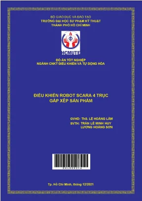Điều khiển robot scara 4 trục gắp xếp sản phẩm