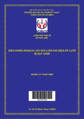Điều khiển nghịch lưu nối lưới khi điện áp lưới bị sụt giảm
