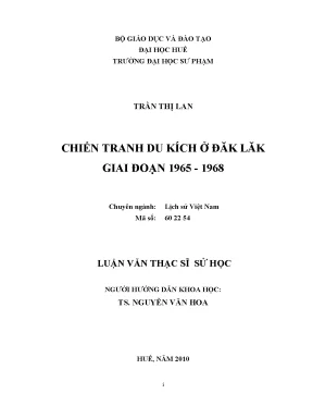Chiến tranh du kích ở đăk lăk giai đoạn 1965 1968