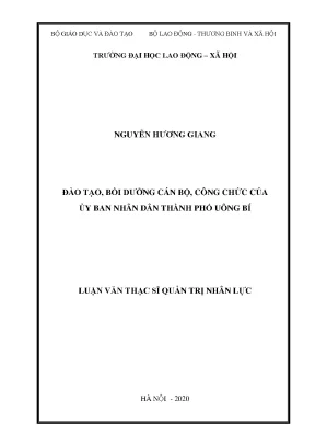 Đào tạo bồi dưỡng cán bộ công chức của ủy ban nhân dân thành phố uông bí
