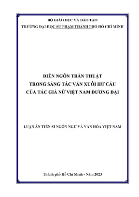 Diễn ngôn trần thuật trong sáng tác văn xuôi hư cấu của tác giả nữ việt nam đương đại