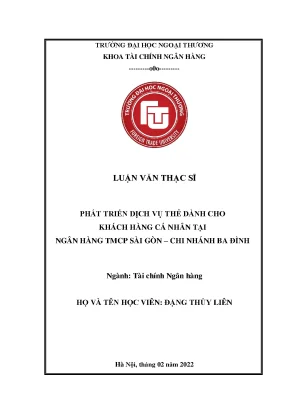 Phát triển dịch vụ thẻ dành cho khách hàng cá nhân tại ngân hàng tmcp sài gòn chi nhánh ba đình