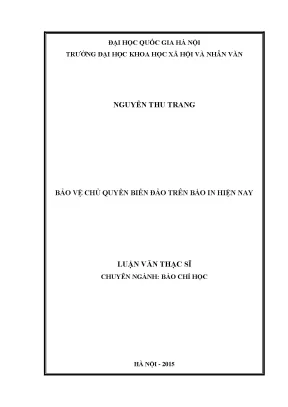Bảo vệ chủ quyền biển đảo trên báo in hiện nay