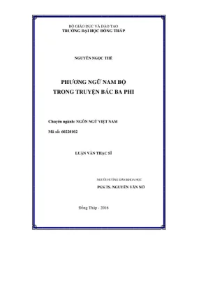Phương ngữ nam bộ trong truyện bác ba phi