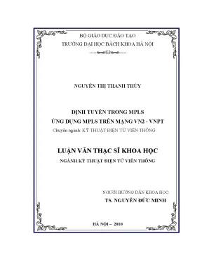 Định tuyến trên mpls ứng dụng mpls trên mạng vn2 của vnpt