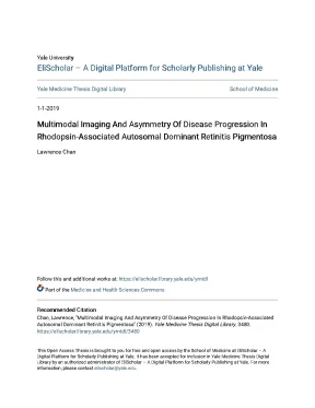Multimodal imaging and asymmetry of disease progression in rhodopsin associated