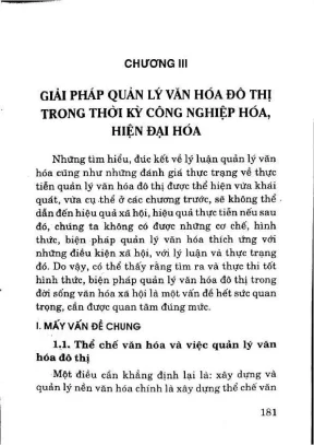 Tìm hiểu về quản lý văn hoá đô thị trong điều kiện công nghiệp hoá hiện đại hoá đất nước phần 2