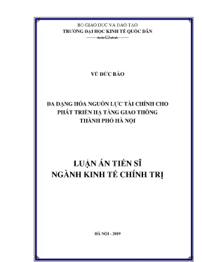 Đa dạng hóa nguồn lực tài chính cho phát triển hạ tầng giao thông thành phố hà nội