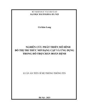 Nghiên cứu phát triển mô hình đồ thị tri thức mờ dạng cặp và ứng dụng trong hỗ trợ chẩn đoán bệnh